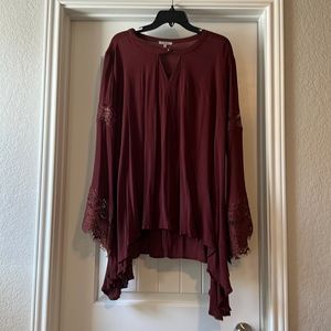 JODIFL size small tunic with bell sleeves and pockets